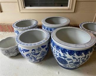 Ceramic Chinoiserie Planter