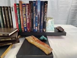 Amazonite Bookends. piece of slate