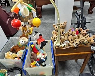 Vintage Hanging animals and music box crib mobile, Taco Bell Chihuahua Plush Dog Collection, Beanie babies