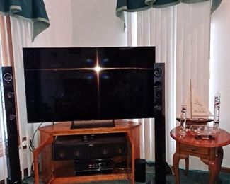  SONY 65" 4k Full Array Local Dimming Flat Screen TV                    Samsung Home Theatre System with Center Channel Speaker and 2 Free Standing Speakers                           Galileo Thermometer