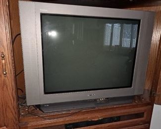 Vintage Sony Trinitron television, great for hooking up older game consoles 