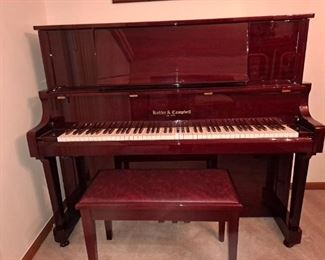 Kohler & Campbell Millennium Edition Piano, Cherry Wood with ebony Keys, sound mute system, Mint condition