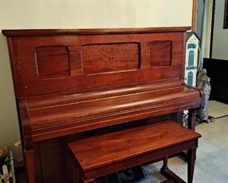 Weber Player Piano with Reels (works) player piano. Box styling with dynamic sound system, quite rare. 