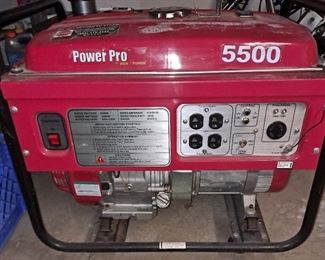 Power Pro Generator 5500 Gas Powered (WORKS)