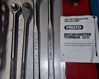 PROTO Professional Micrometer Torque Wrench, PROTO Professional Ratchet 