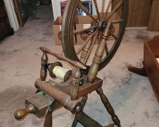 $100, Antique Spinning Wheel