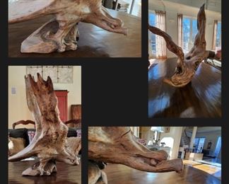 Large Driftwood Carved Eagle from Alaska.