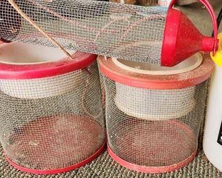 Vintage Cricket/Minnow buckets. No rust. $15 each.