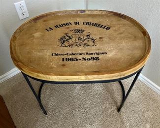 Cute French Advertising Side Table