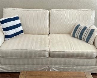 White Loveseat Sofa - Perfect for small spaces