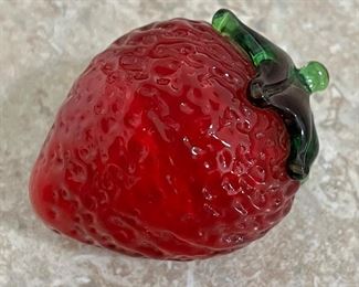 Glass Art Strawberry