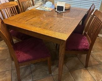 kitchen table 6 chairs 1 leaf