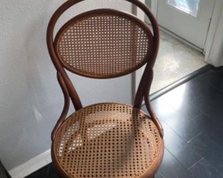 Cane back and seat bentwood chair