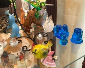 Blown glass and figurines$5 - $15