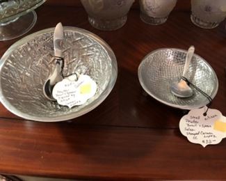Artisan made pewter bowls
$32, $65