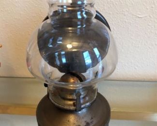 Vintage brass oil lamp