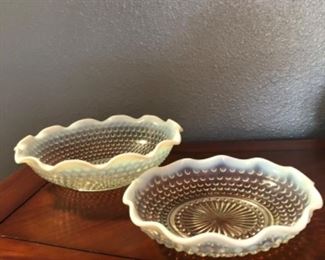 Opal glass bowls