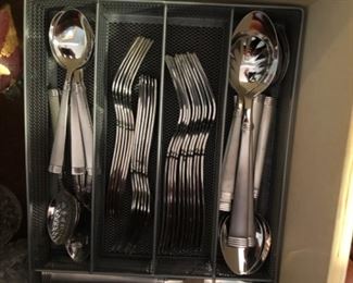 Stainless flatware $12