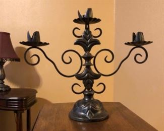 Triple candle holder $15