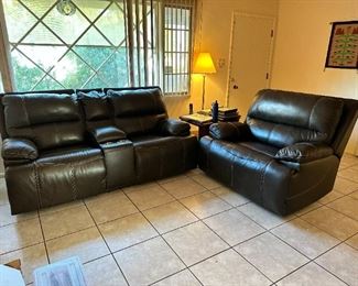 leather recliner and reclining sofa