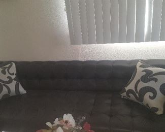 Nice mid-century black sofa
