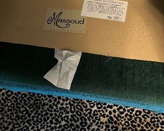 Mossoud label on couch