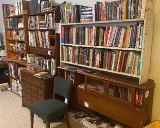 Lots of great bookshelves that will be available for pick up late Saturday or Sunday