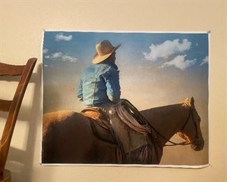 Cowboy art- beautiful crisp prints perfect
for framing