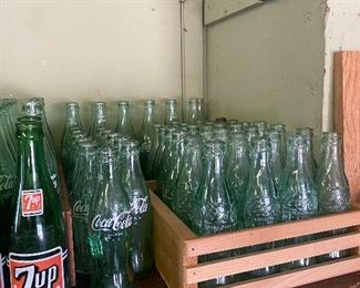 Coca Cola bottle collection. 