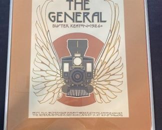 Silent film Poster from The General.  