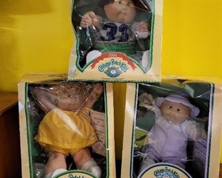 Vintage Cabbage Patch Dolls. New in box, never opened.