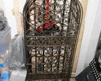 Gothic Bird Cage Style Wine Rack $75