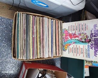 Boxes of albums