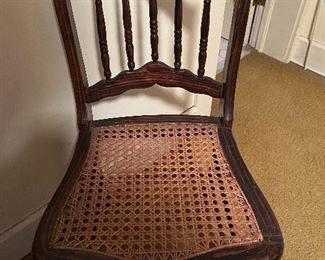Pair of these cane bottom chairs