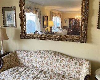 Camel Back sofa (down)