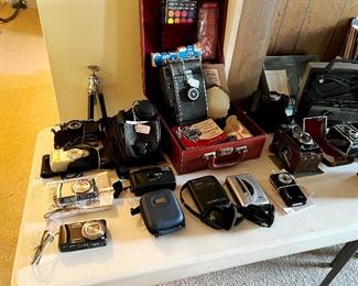 Vintage cameras and some digital plus Polaroids