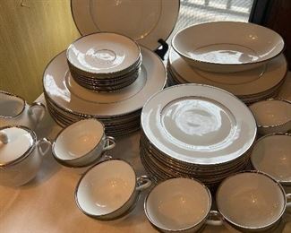 Furstenberg Germany "Silverdale" - 12 of  everything and there are 3 extra plates called "Tiffany"- that look identical