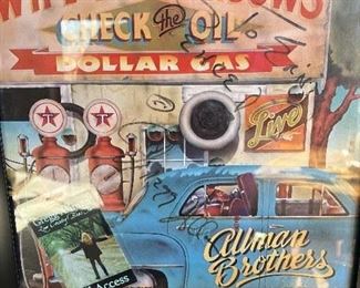 "Authentic" signed Allman Brothers album,  Autographed to Ernie from Gregg Allman.  Also included in the frame is the all access pass.  