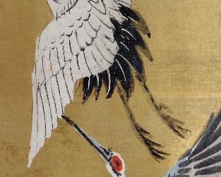  SMALL FOLDING ASIAN SCREEN. 22" TALL