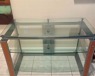 $185 Bell-O Glass Console Table