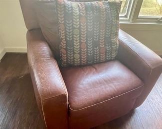 SOLD! Brown American Leather Recliner
