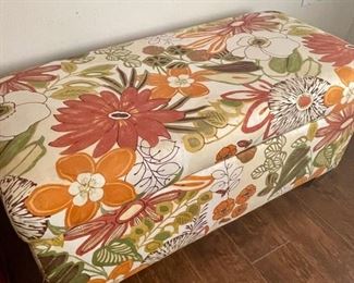 $80 Floral Fabric Storage Trunk