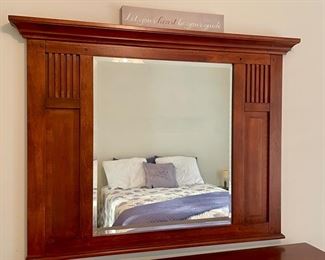 $295 Mission Style Large Dresser with Mirror
