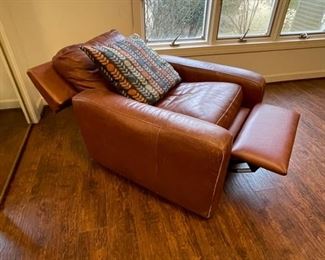 SOLD! Brown American Leather Recliner