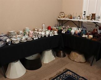 Vintage and antique decor, lampshades