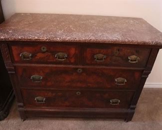 Antique marble topped dresser