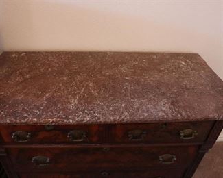 Antique marble topped dresser