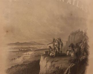 Antique framed etching