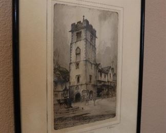 Antique framed artwork