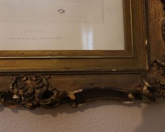 Antique framed artwork